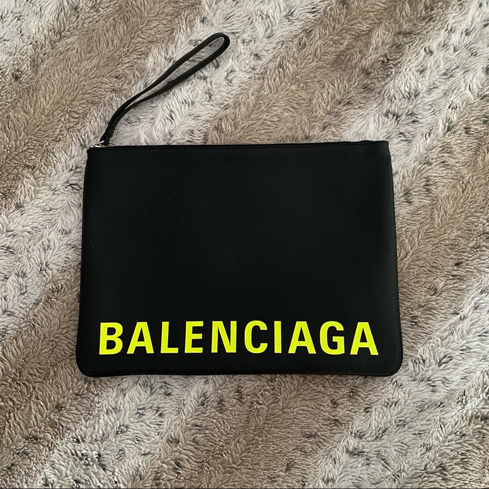 Authentic BALENCIAGA Large Zipper Pouch/Clutch